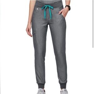 Figs • Zamora Gray HW Jogger Scrub Pants - M